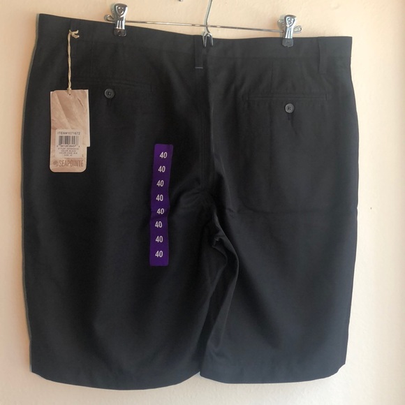 NWT Seapointe athletic/casual shorts black 40 - Picture 7 of 9